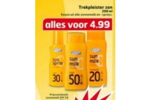 trekpleister zon