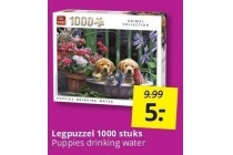 legpuzzel 1000 stuks puppies drinking water