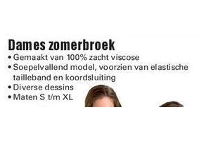 dames zomerbroek