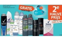 axe rexona en dove deodorant