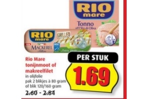 rio mare tonijnmoot of makreelfilet