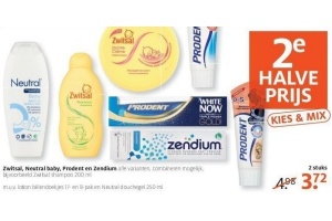 zwitsal natural baby prodent en zendium