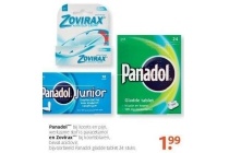 panadol en zovirax