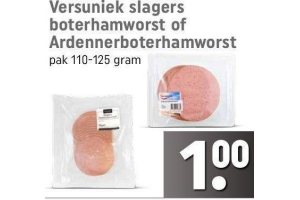 versuniek slagers boterhamworst of ardennerboterhamworst