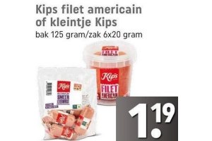 kips filet americain of kleintje kips