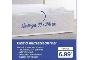 badstof matrasbeschermer