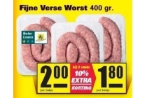 fijne verse worst