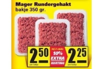 mager rundergehakt
