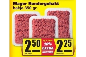 mager rundergehakt