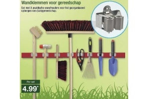 wandklemmen voor gereedschap