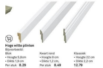 hoge witte plinten nu al vanaf eur8 29 per stuk