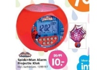 spider man alarm projectie klok