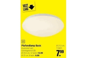 plafondlamp basic