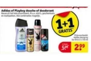 adidas of playboy douche of deodorant