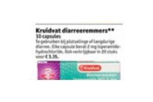 kruidvat diareeremmers