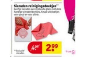 sieraden reinigingsdoekjes