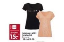 dames t shirt met print