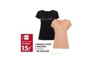 dames t shirt met print