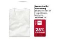 heren t shirt extra lang