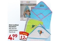 kidz inwikkel handdoek