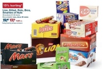 lion kitkat rolo bros smarties of nuts