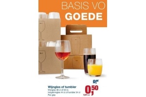 wijnglas of tumbler