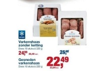 varkenshaas zonder ketting