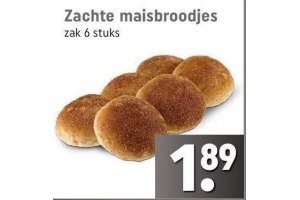 zachte maisbroodjes