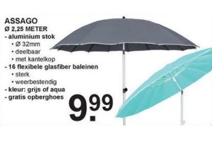 aluminium parasol assago