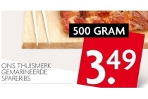 gemarineerde spareribs