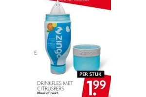 drinkfles met citruspers
