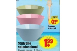 stijlvolle saladeschaal