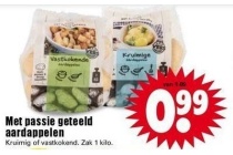 met passie geteeld aardappelen
