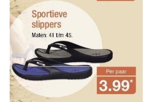 sportieve slippers