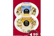 pastasalade tonijn of kip bacon