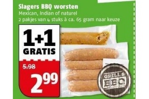 slagers bbq worsten