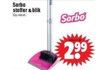 sorbo stoffer en blik