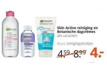 skin active reiniging en botanische dagcremes