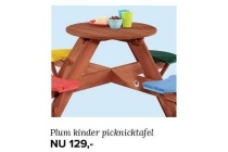 plum kinder picknicktafel