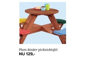 plum kinder picknicktafel