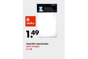 hydrofiel washandje