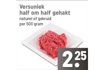 versuniek half om half gehakt