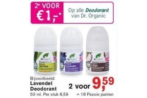 alle deodorant van dr organic