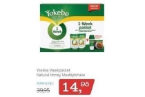 yokebe weekpakket natural honey maaltijdshake