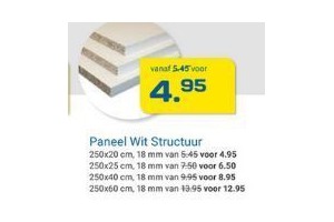 paneel wit structuur