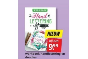 werkboek handlettering en doodles