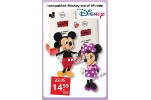 haakpakket micky en of minnie