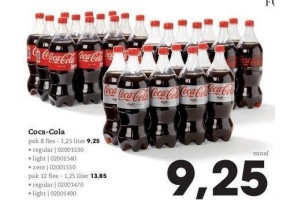 diverse smaken coca cola