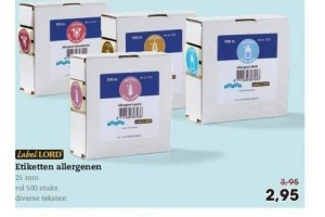 etiketten allergenen