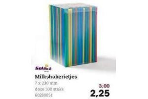 milkshakerietjes